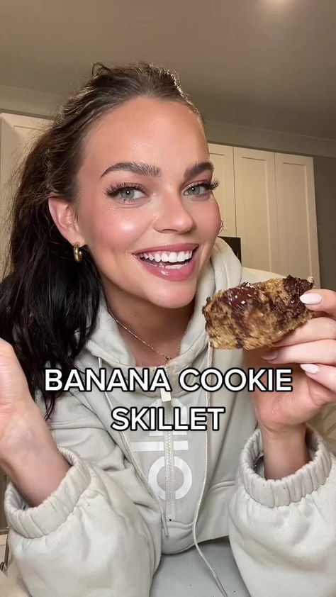 TikTok · Gracie Norton Gracie Norton Recipes, Gracie Norton, Cookie Skillet Recipe, Dairy Free Cookie, Cookie Skillet, Dairy Free Cookies, Gluten Dairy Free, Skillet Cookie, Banana Cookies