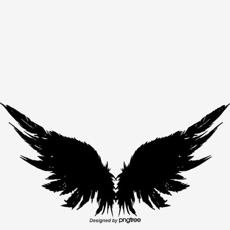 dark,wing,magic,angel wings,feather Black Wings Drawing, Black Wing Tattoo, Dark Wings Tattoo, Black Wings Tattoo, Cartoon Wings, Dark Angel Wings, Angel Wings Png, Wings Sketch, Harley Tattoos