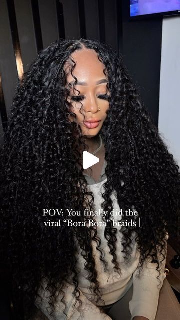 Aubrielle Rene on Instagram: "Bora Bora braids has finally landed in Houston!

If you are a braid lover then you have seen the bora bora braids on your timeline.

The braids are done with curly hair and designed to look like bundles. 

The style is super light due to less braids . But it’s more pieces of hair fished out from the braid.

This is the look before it’s dipped. 

Stay tuned to see my next post How it looks when it’s dipped! 

It’s almost summer! 🏖️🌴

Curls for the Gworls!

#knotlessbraids #boraborabraids #bohobraids #houstonbraider #houstonknotlessbraids" Short Bora Bora Braids, Bora Bora Braids Human Hair, Bora Bora Braids, Bora Braids, Vacation Hair, Natural Braided Hairstyles, Ombre Braid, Blonde Bob Wig, Vacation Hairstyles