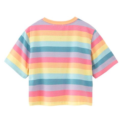 Pastel Rainbow Shirt, Rainbow Clothes Aesthetic, Rainbow Clothes, Outfits Primavera, Wardrobe Wishlist, Rainbow Outfit, Dream Land, Rainbow Shirt, Shirts Women Fashion