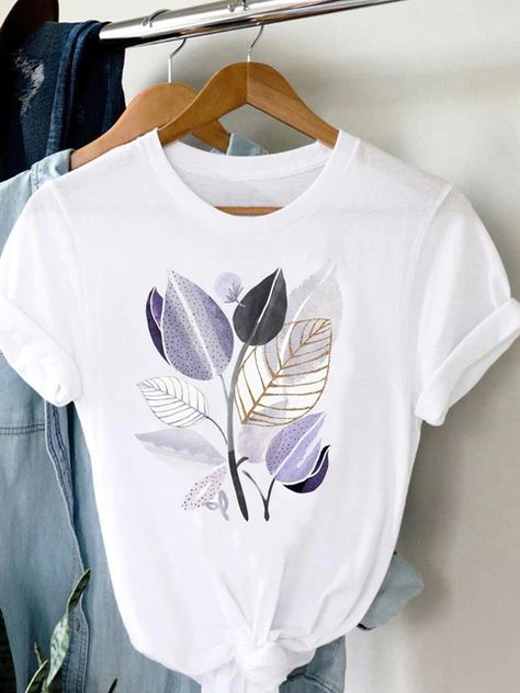 Trend T-shirts Short Sleeve Plant Cute 2022 Print Women Cartoon Casual Fashion Graphic Regular Tshirt Top Lady Travel Tee - T-shirts - AliExpress Woman T-shirt, Ladies Graphic Tees, T Shirt Design Trends 2024, Trending T Shirt Designs 2024, Trendy Printed Cotton T-shirt, T Shirt Trends 2024, Trendy Summer T-shirt With Fashion Print, Tshirt Trends 2024, Cotton T-shirt With All Over Print For Summer