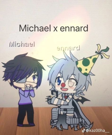 Fnaf Gacha Life Cringe, Cursed Gacha Life Images, Mike X Ennard, Cursed Gacha, Michael X Ennard, Cringe Gacha, Gacha Cringe, Gacha Memes, Kill It With Fire