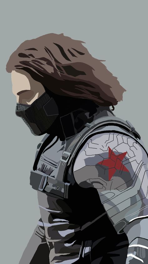 Winter Soldier Wallpaper, Avengers Painting, Bucky Barnes Imagines, Soldier Drawing, Falcon Marvel, Marvel Wall Art, Marvel Comics Funny, Marvel Cartoons, Marvel And Dc