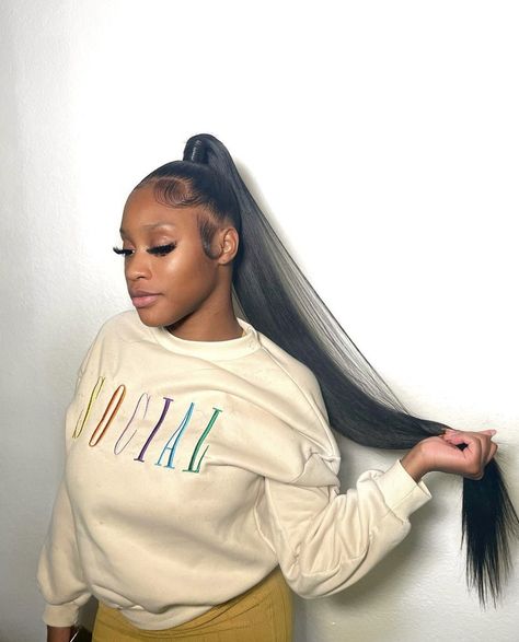 Ponytail Hairstyles Weave, Hairstyles Weave Ponytail, Ponytail Hairstyles Sleek, Hairstyles High Ponytail, Hair High Ponytail, Hairstyles Sleek, Hairstyles High, Hairstyles Weave, Front Lace Wigs