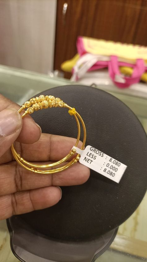 Kids Bangles Gold Designs, Baby Gold Bangles Design, Murugulu For Baby Boys, Gold Chain For Baby Girl, Baby Bangles Design, Baby Girl Gold Chain Designs, Baby Gold Chain Designs, Kids Gold Bangles Designs, Bracelet For Girls Gold