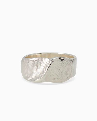 Impression Collection – Linden Cook Jewellery Silver Signet Ring, Charm Necklace Silver, Rose Gold Necklace, White Ring, Signet Ring, Yellow Gold Rings, White Gold Rings, Silver Bracelets, Fingerprint