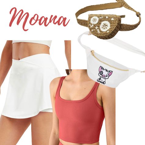 Summer Disneybound Outfits, Moana Bounding, Disneybound Athleisure, Disneybound Athletic, Kanga And Roo Disneybound, Moana Disneybound, Disney Bound Outfits Casual, Disney Princess Outfits, Disney World Outfits