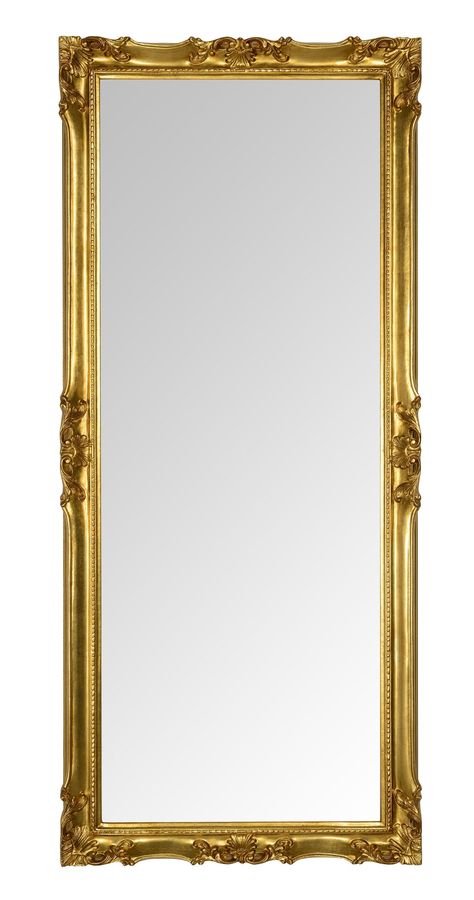 Thick Framed Mirror, Long Vintage Mirror, Long Gold Mirror, Golden Mirror Wall, Gold Mirror Living Room, Gold Vintage Mirror, Gold Antique Mirror, Mirror Victorian, Antique Gold Mirror