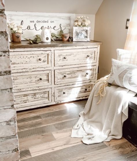 White Rustic Dresser, Costal Cowboy, Western Dresser, Dresser Decor Bedroom, Cowboy Room, Country Bedroom Decor, Rustic Dresser, Farmhouse Dresser, Bedroom Dresser