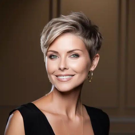 Short Hair With Deep Side Part, Deep Side Part, Short Hair Images, Hairstyles For Women Over 50, Asymmetrical Cut, Choppy Hair, Messy Short Hair, Super Short Hair, Edgy Short Hair