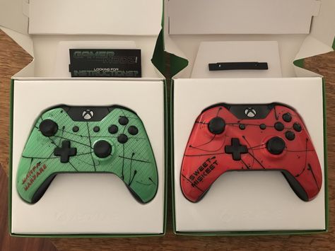 Groomsman gift: personalized Xbox controllers #wedding #groomsman Xbox Controller, Groomsmen Proposal, Groomsman Gift, Gaming Controller, Groomsman Gifts, Wedding Board, Wedding Details, Future Wedding, Game Console