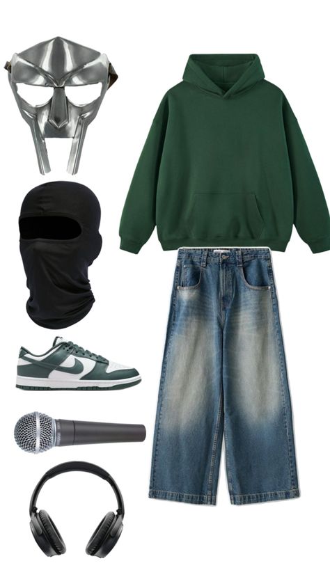 MF DOOM fit Mf Doom Fashion, Mf Doom Aesthetic, Mf Doom Pfp, Mf Doom Art, Mf Doom Mask, Y2k Outfit Ideas, Mf Doom, Street Style Outfits Men, Y2k Outfits