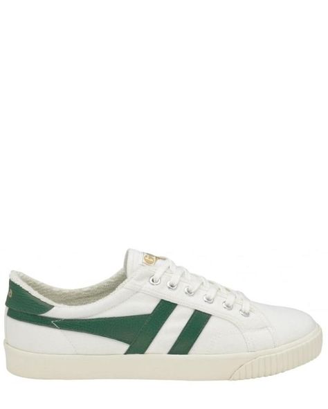 Gola Tennis Mark Cox White/Green Lois Jeans, Streetwear For Men, Ladies Tennis, Seventies Fashion, Mens Tennis, Tennis Sneakers, Racquet Sports, Womens Tennis, Tennis Player