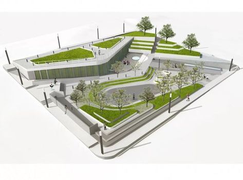 Landscape Architecture Plan, Plaza Design, Urban Landscape Design, Architecture Concept Diagram, Landscape Design Plans, Architecture Concept Drawings, Landscape And Urbanism, Landscape Architecture Design, Green Architecture