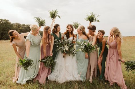 Our bridesmaids dress pallete included dusty rose, sage green, taupe, and dark green. It's exactly what I hoped it would be and more! Sage Pink Bridesmaid Dresses, Mauve And Green Bridesmaid Dress, Dusty Rose And Sage Green Rustic Wedding, Safe And Dusty Rose Wedding, Sage Green And Blush Wedding Bridesmaid Dress, Pink And Sage Green Bridesmaid Dresses, Dusty Rose And Sage Green Bridesmaids, Bridesmaids Dresses Sage Green And Blush, Blush Pink And Sage Green Bridesmaid Dresses