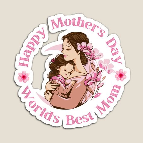 Get my art printed on awesome products. Support me at Redbubble #RBandME: https://www.redbubble.com/i/magnet/happy-mothers-day-pink-script-by-mariana83/160397529.TBCTK?asc=u Blue Glitter Background, Baby Logo Design, Mather Day, Peppa Pig Birthday Party, Love Mom Quotes, Baby Logo, Diy Gift Set, Peppa Pig Birthday, Pig Birthday