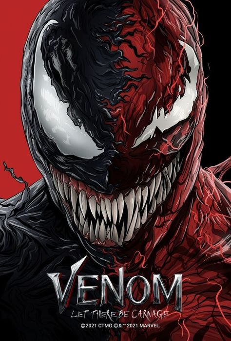 Carnage Movie, Film Venom, Venom Pictures, Create Poster, Carnage Symbiote, Venom Tattoo, Marvel Diy, Venom Let There Be Carnage, Let There Be Carnage