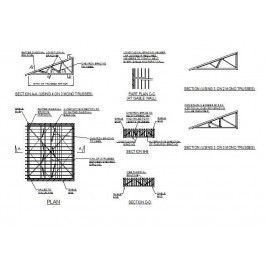 Bracing CAD Details for Mono pitch Roof Pitch Roof Architecture, Mono Pitch Roof Architecture, Mono Pitch Roof, Roof Section Detail, Grass Roof Section Detail, Green Roof Detail Section, Sawtooth Roof Detail, Standing Seam Roof Detail, Monopitch Roof