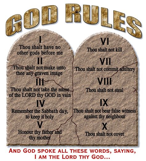 GOD RULES, TEN COMMANDMENTS Ten Comandaments, Spiritual Scriptures, Ten Commandments Craft, God Rules, Verses For Kids, Verse Design, Bible Verses Kjv, The Ten Commandments, Bible Study For Kids