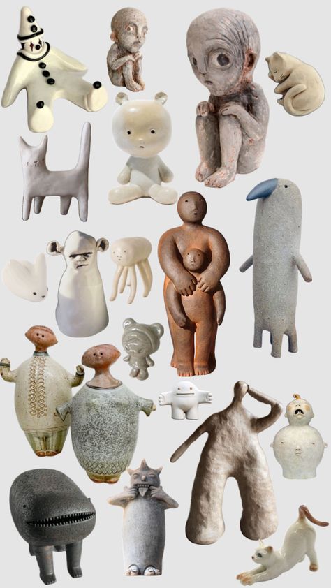 #white #neutrals #ceramic #ceramicfigures #aesthetic #small #cute #brown #clay #clayfigures Small Ceramic Figures, Clay People, People Cutout, Brown Clay, People Figures, Clay Inspiration, Ceramic Figures, Clay Figures, Ecology