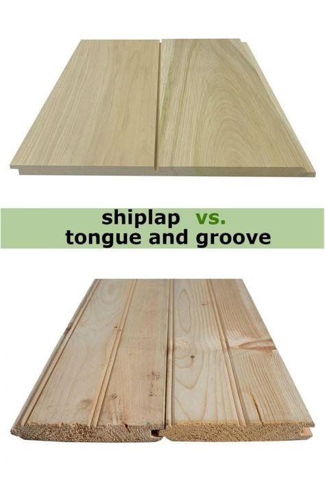 Shiplap vs. Tongue and Groove: Which Wall Paneling is Best? | Bob Vila How To Plank, Tounge And Groove, Paint A Wall, Shiplap Paneling, Tongue And Groove Walls, Installing Shiplap, Tongue And Groove Panelling, Tongue And Groove Ceiling, Basement Living