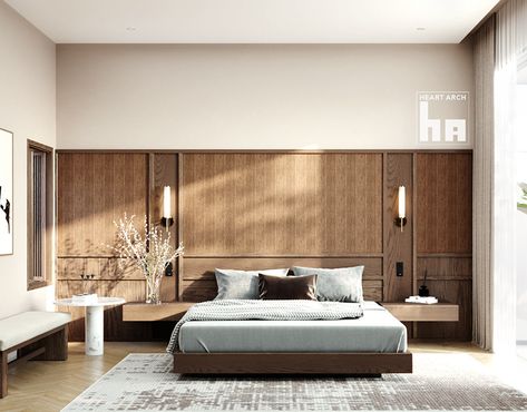 Modern Tropical Bedroom Design, Hotel Room Interior, Japandi Bedroom, Minimal Bedroom, Interior Design Per La Casa, Small Bedrooms, Hotel Room Design, Japandi Interior, Dekorasi Kamar Tidur