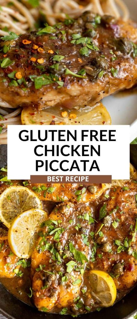 This gluten free healthy chicken piccata is the best easy paleo dinner recipe. This chicken dinner recipe is ready in less than 30 minutes and delicious with pasta or veggies. This chicken piccata is dairy free friendly, gluten free and perfect for a family weeknight dinner. Low Carb Dairy Free Recipes, Healthy Chicken Piccata, Chicken Piccata Healthy, Easy Paleo Dinner, Chili Lime Chicken Burgers, Easy Paleo Dinner Recipes, Chicken Dishes For Dinner, Healthy Mashed Potatoes, Quick Vegetarian Dinner