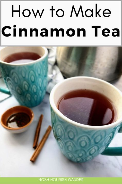 Cinnamon tea may be perfect if you need a warm beverage to enjoy. This tasty homemade tea is not only delicious but has powerful health benefits. Orange Cinnamon Tea Recipe, Cinnamon Tea Recipe, Cinnamon Tea Benefits, Tea Mixes, Hot Tea Recipes, Herbal Leaves, Cinnamon Health Benefits, Sweet Sauces, Healthy Tea