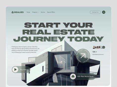 Web Design Creative, Ui Ux Website, Real Estate Website Design, Web Design Typography, Website Images, Architectural Design House Plans, Real Estate Branding, Real Estate Logo, Estate Planning