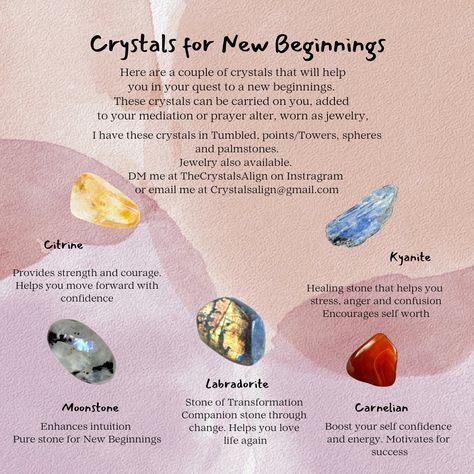 Crystals for new beginnings Crystals For New Job, Crystals For New Beginnings, Aligning Chakras, Polarity Therapy, 90s Couples, Holistic Massage, Florida Water, Holistic Therapies, Neuer Job