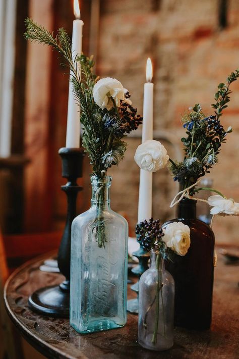 Moody Bar, Halloween Wedding Centerpieces, Halloween Wedding Decorations, Summer Taylor, Whisky Bar, Bar Wedding, Elegant Halloween, Wedding Floral Centerpieces, Camp Wedding