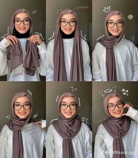 Style Pashmina, Pashmina Style, Pashmina Hijab, Fesyen Islam, Tutorial Hijab Pashmina, Simple Hijab Tutorial, Ootd Poses, Muslimah Style, Stylish Outfits Casual