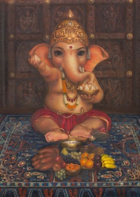 Ganpati Bappa Photo, Ganesh Art Paintings, Shri Ganesh Images, God Artwork, Baby Ganesha, Ganesh Chaturthi Images, Lord Ganesha Paintings, Ganesh Art, Hinduism Art