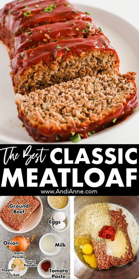 Classic Meatloaf Recipe The Best Ever Meatloaf Recipe, Best Ever Meatloaf Recipe, Meatloaf Dinner, Southern Thanksgiving, Classic Meatloaf Recipe, Good Meatloaf Recipe, Classic Meatloaf, Thanksgiving Menu Ideas, Best Meatloaf