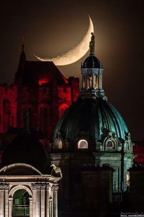 Zil HAJJ ka Chand Mubarak ho! Zil Hajj Ka Chand Mubarak, Hajj Ka Chand Mubarak, Chand Mubarak, Edinburgh Skyline, Zil Hajj, Banks Building, Shoot The Moon, Scottish Landscape, Beautiful Moon