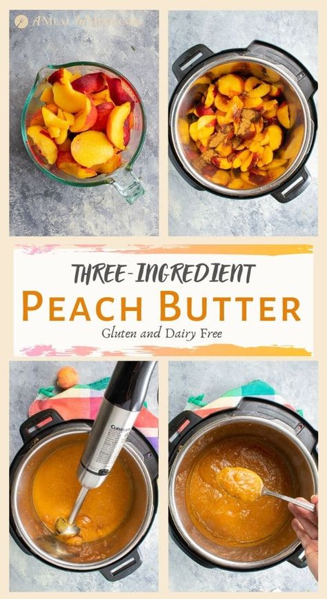 Stone Fruit Salad, Gluten Free Recipes For Kids, Peach Butter, Stick Blender, Easy Gluten Free Desserts, Gluten Free Sides, Gluten Free Sides Dishes, Delicious Gluten Free Recipes, Homemade Biscuits