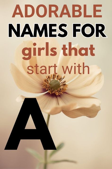 If you are looking for extremly rare baby girl names that start with A, check out our list. Not only do we have unique names for girls that start with a but we also have their meanings and origins. Unique Baby Girl Names Starting With A, Girl Names That Start With A, Unique Names For Girls, Unusual Baby Girl Names, Rare Baby Girl Names, Names Starting With A, Names For Girls, Unique Girl Names