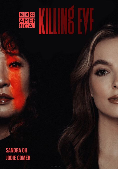 Killing Eve Poster, Eve Poster, Home Before Dark, Free Tv Shows, Sandra Oh, Family Wall Art, Popular Tv Series, Killing Eve, Jodie Comer