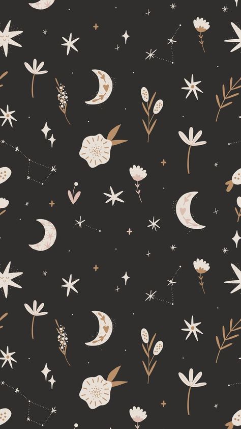 Add astrological art to your phone screen! Aesthetically beautiful wallpaper. Harvest Phone Wallpaper, 70 Aesthetic, Iphone Wallpaper Ideas, Witch Wallpaper, Wallpaper Iphone Boho, Witchy Wallpaper, Boho Wallpaper, Iphone Wallpaper Pattern, Whatsapp Wallpaper