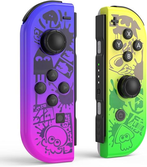 Joycon Controller for Nintendo Switch, Switch Controllers Joypad Left and Right Support Vibration/6-Axis Gyroscope and Wake-up Function Switch Controllers, Video Games Ps4, Nintendo Splatoon, Video Games Gift, Switch Games, Splatoon 3, Nintendo Switch Accessories, Video Games Nintendo, Switch Lite