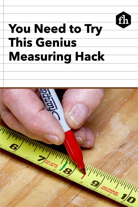 Carpentry Tips And Tricks, Tape Measure Tricks, Valentine's Home Decoration, Tools For Woodworking, Woodworking Organization, Measurement Conversions, Woodworking Tools For Beginners, Diy Handyman, Handyman Projects