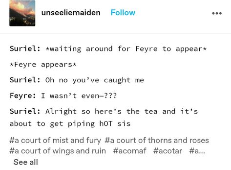 Acotar The Suriel, Acotar Fanart Funny, Feyre And Suriel Acotar, Acotar Art Night Court, The Suriel Fanart, Suriel Acotar Funny, Acotar Funny Quotes, Feyre And The Suriel, The Suriel Acomaf