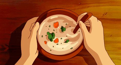 Baking Potatoes, Granny Pods, Hayao Miyazaki Movies, Chicken Vegetable, Diced Carrots, Studio Ghibli Movies, Diced Chicken, Ginger Tea, Ghibli Movies