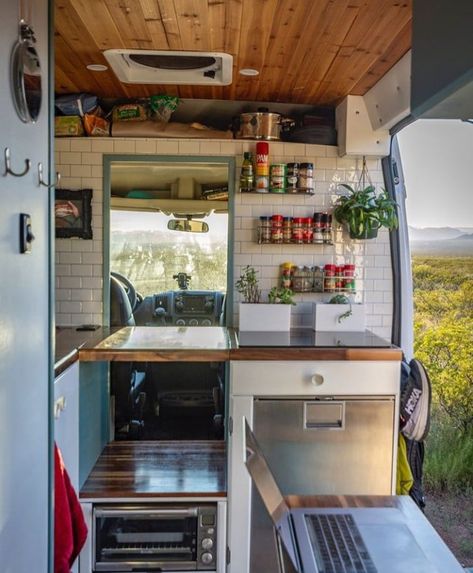 15 Camper Van Kitchen Ideas for Layout & Design Inspiration – Bearfoot Theory Life Budget, Camper Van Kitchen, Small Camper, Kombi Home, Van Conversion Interior, Campervan Life, Build A Camper Van, Van Life Diy, Campervan Interior