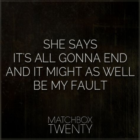 Matchbox Twenty Lyrics, Matchbox 20 Lyrics, Matchbox 20, Lyric Poem, Rest Stop, Matchbox Twenty, Lyrics To Live By, Rob Thomas, Great Song Lyrics