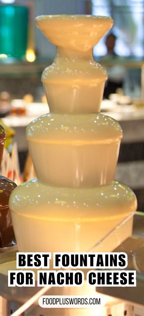 Upgrade your events with the finest nacho cheese fountains – a tasteful addition to weddings, bars, and more. Elegant Nacho Bar, Queso Fountain Taco Bar, Nacho Wedding Bar, Nacho Bar For Wedding, Nacho Average Graduation Party, Nacho Fountain Bar, Wedding Nacho Bar Ideas, Fancy Nacho Bar, Nacho Bar Ideas For Wedding