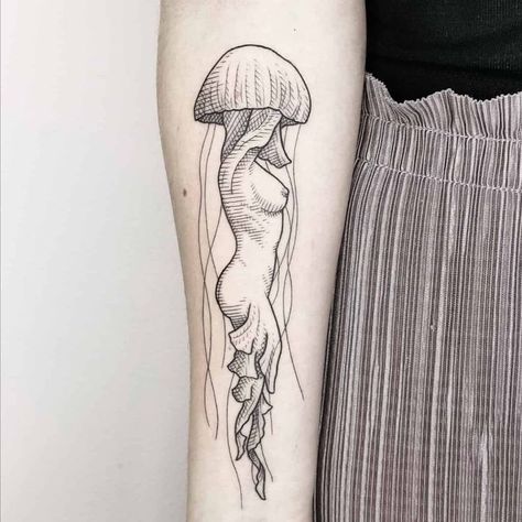 Medusa Tattoo Animal, Zee Tattoo, Kraken Tattoo, Jellyfish Tattoo, Stylish Tattoo, Elbow Tattoos, Doodle Tattoo, Medusa Tattoo, Octopus Tattoo