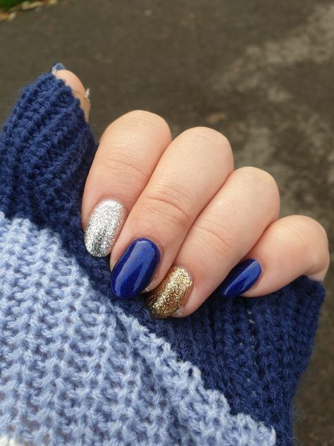 Ravenclaw Nails, Harry Potter Nails Designs, Ravenclaw Harry Potter, Potter Nails, Harry Potter Nail Art, Winter Nail Art Designs, Coffin Design, Harry Potter Nails, Fingernails Painted