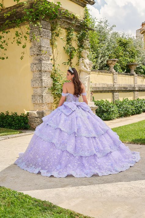 Off Shoulder Tiered Quinceanera Dress by Amarra 54202 – ABC Fashion