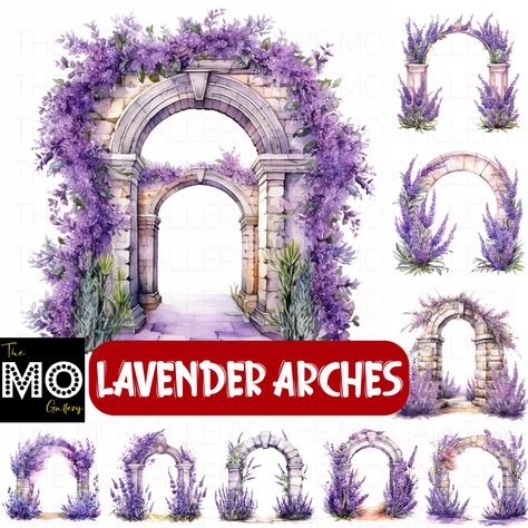 Immerse yourself in the serene beauty of lavender with this collection of 35 Lavender Arch watercolor portraits. These captivating artworks capture the elegance and charm of lavender arches in exquisite detail. Each portrait is available in high-resolution PNG and JPG formats, measuring 4096px by 4096px, and features a background that adds depth and character to the composition.

The delicate and soothing hues of lavender create a tranquil atmosphere, making these portraits a versatile Lavender Arch, Arch Watercolor, Arch Illustration, Plants Art, Vector Drawing, Flowers Plants, Plant Art, Watercolor Portraits, Jpg File